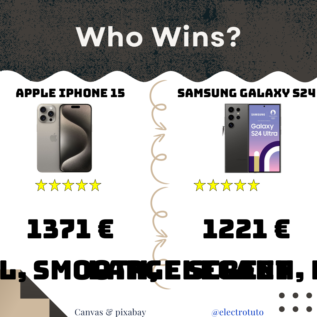 The iPhone 15 Pro Max and the Samsung Galaxy S24 Ultra face off in a detailed comparison. Find out which of these high-end smartphones wins the duel!