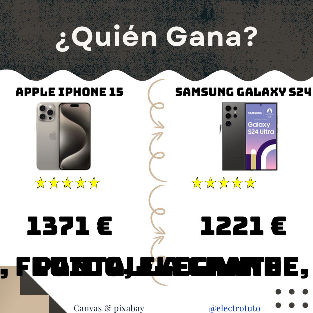 El iPhone 15 Pro Max y el Samsung Galaxy S24 Ultra se enfrentan en una comparativa detallada. ¡Descubre cuál de estos smartphones de gama alta gana el duelo!